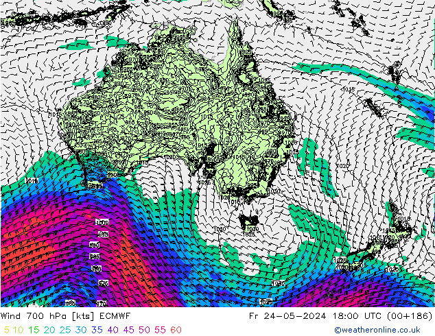 Wind 700 hPa ECMWF vr 24.05.2024 18 UTC