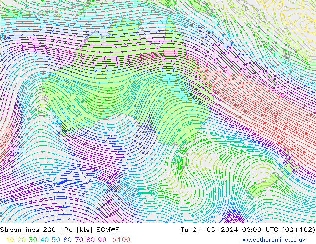  200 hPa ECMWF  21.05.2024 06 UTC