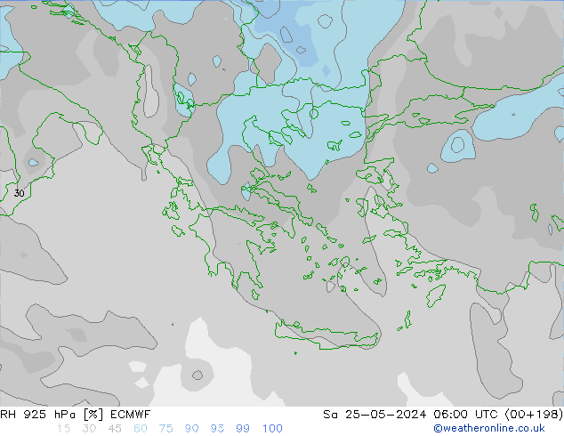 925 hPa Nispi Nem ECMWF Cts 25.05.2024 06 UTC