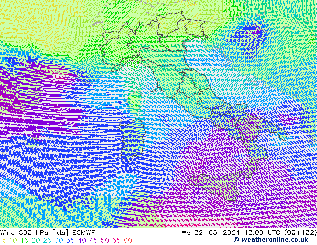  500 hPa ECMWF  22.05.2024 12 UTC