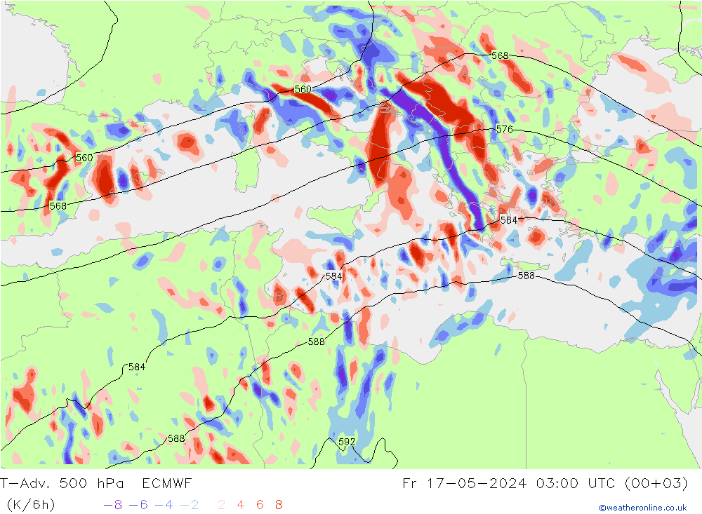 T-Adv. 500 hPa ECMWF pt. 17.05.2024 03 UTC