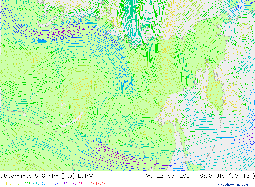  500 hPa ECMWF  22.05.2024 00 UTC