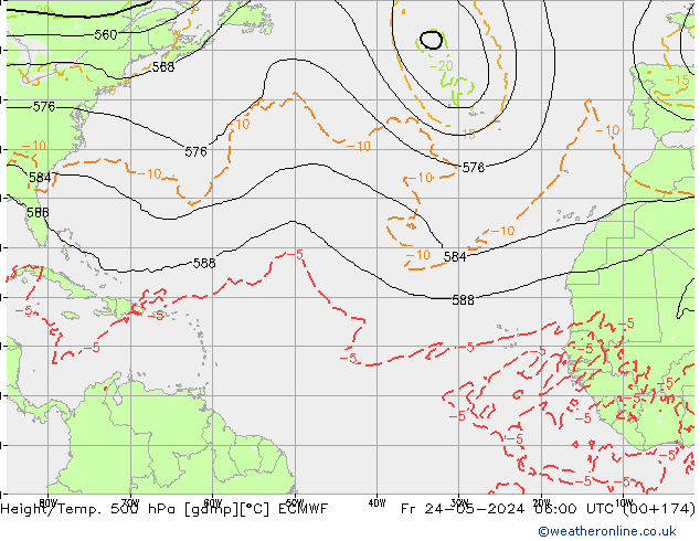 Z500/Rain (+SLP)/Z850 ECMWF  24.05.2024 06 UTC