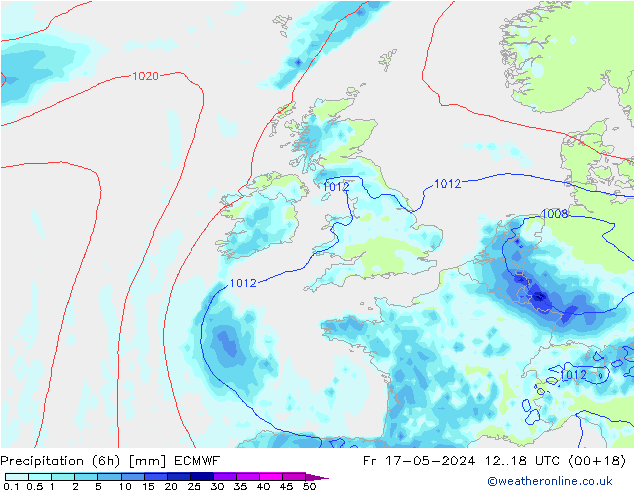 Z500/Rain (+SLP)/Z850 ECMWF Fr 17.05.2024 18 UTC