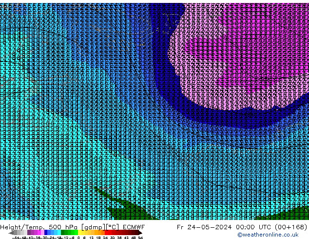 Z500/Rain (+SLP)/Z850 ECMWF ��� 24.05.2024 00 UTC