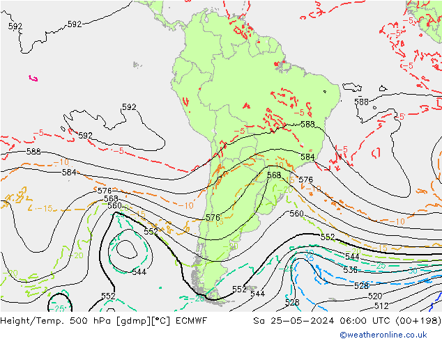 Z500/Rain (+SLP)/Z850 ECMWF So 25.05.2024 06 UTC