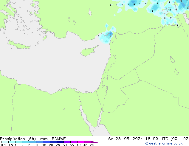 Z500/Rain (+SLP)/Z850 ECMWF sab 25.05.2024 00 UTC