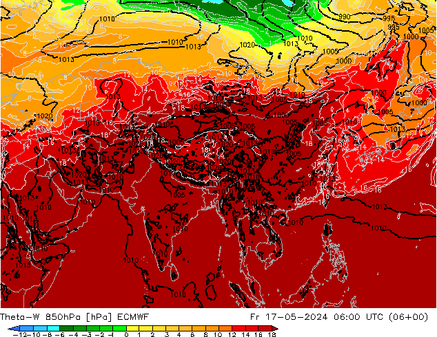 Theta-W 850hPa ECMWF pt. 17.05.2024 06 UTC