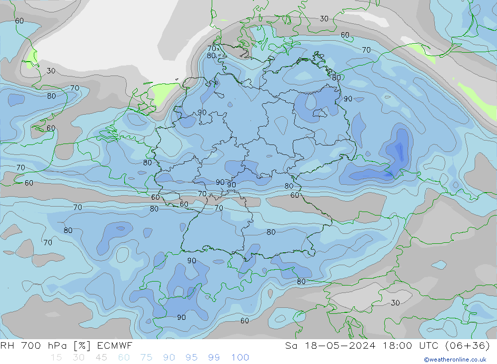 700 hPa Nispi Nem ECMWF Cts 18.05.2024 18 UTC