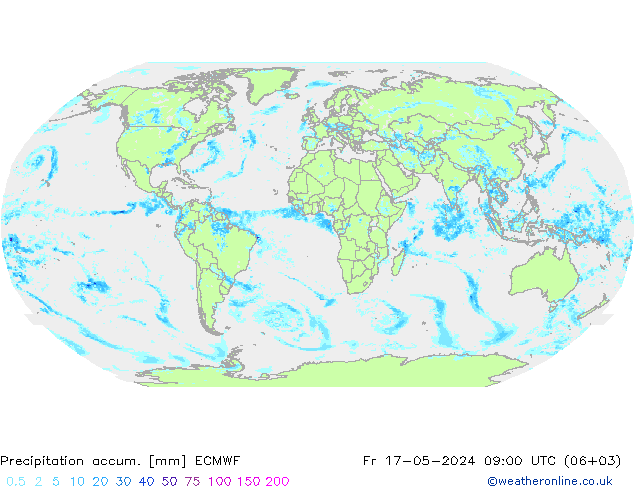 Precipitation accum. ECMWF pt. 17.05.2024 09 UTC