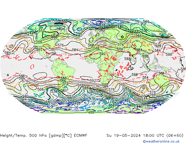 Z500/Rain (+SLP)/Z850 ECMWF  19.05.2024 18 UTC