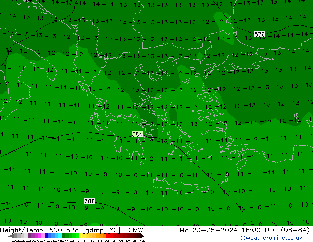 Z500/Rain (+SLP)/Z850 ECMWF  20.05.2024 18 UTC