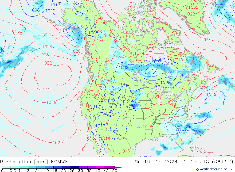 Precipitation ECMWF Su 19.05.2024 15 UTC
