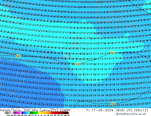 Z500/Regen(+SLP)/Z850 ECMWF vr 17.05.2024 18 UTC