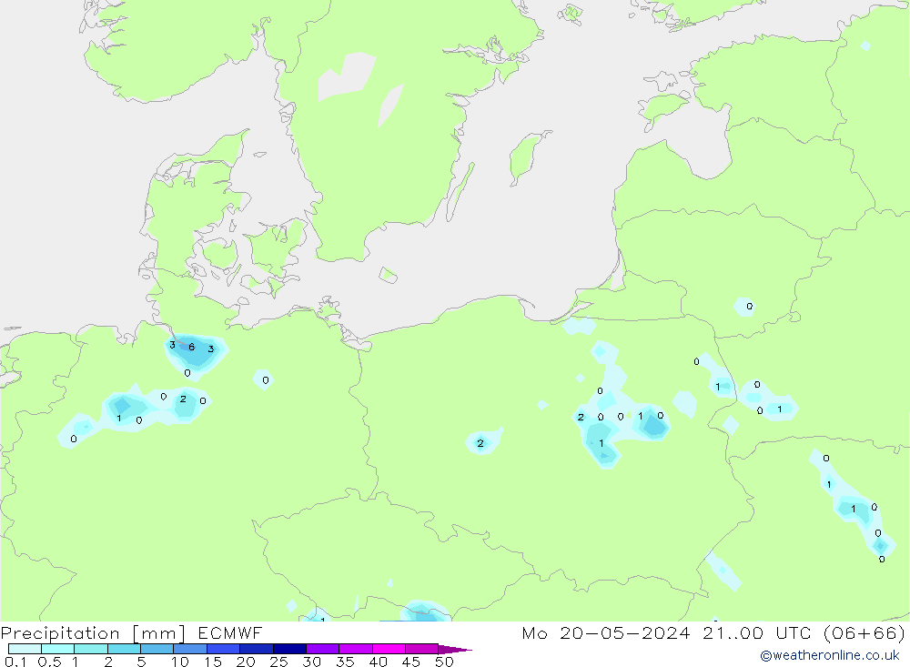 Yağış ECMWF Pzt 20.05.2024 00 UTC