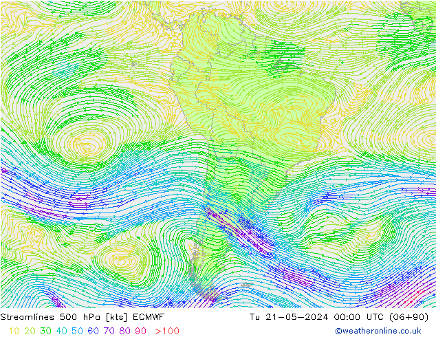  500 hPa ECMWF  21.05.2024 00 UTC