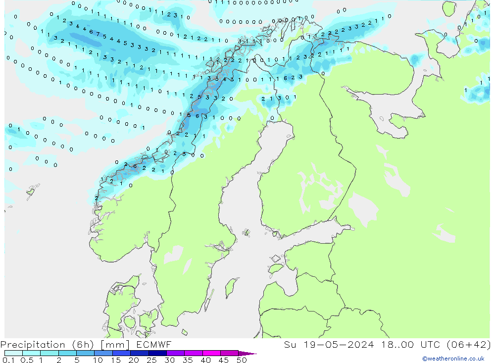 Z500/Rain (+SLP)/Z850 ECMWF Su 19.05.2024 00 UTC