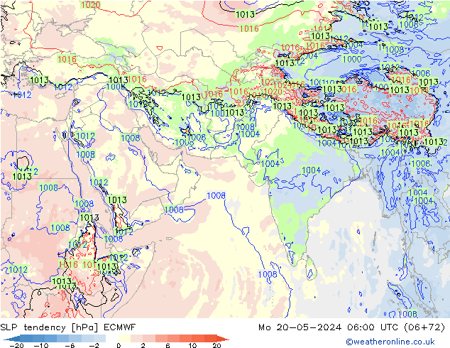 tendencja ECMWF pon. 20.05.2024 06 UTC