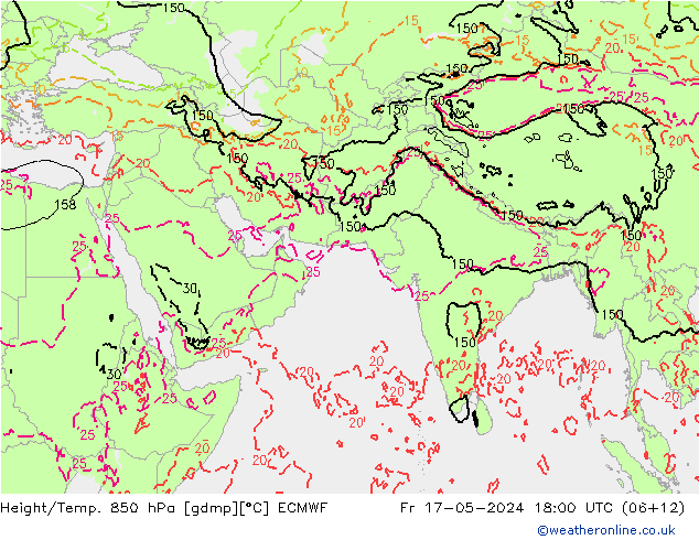 Z500/Rain (+SLP)/Z850 ECMWF пт 17.05.2024 18 UTC