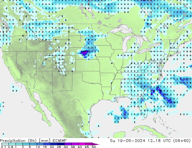 Z500/Rain (+SLP)/Z850 ECMWF dom 19.05.2024 18 UTC