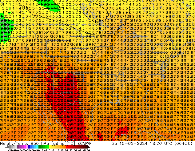 Z500/Rain (+SLP)/Z850 ECMWF  18.05.2024 18 UTC