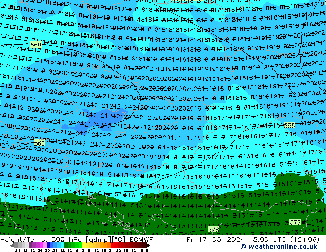 Z500/Rain (+SLP)/Z850 ECMWF pt. 17.05.2024 18 UTC