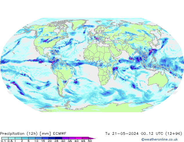 opad (12h) ECMWF wto. 21.05.2024 12 UTC