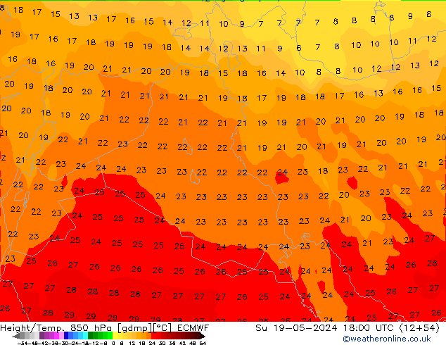 Z500/Regen(+SLP)/Z850 ECMWF zo 19.05.2024 18 UTC