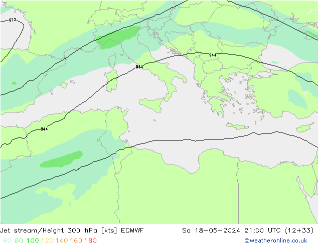 Courant-jet ECMWF sam 18.05.2024 21 UTC