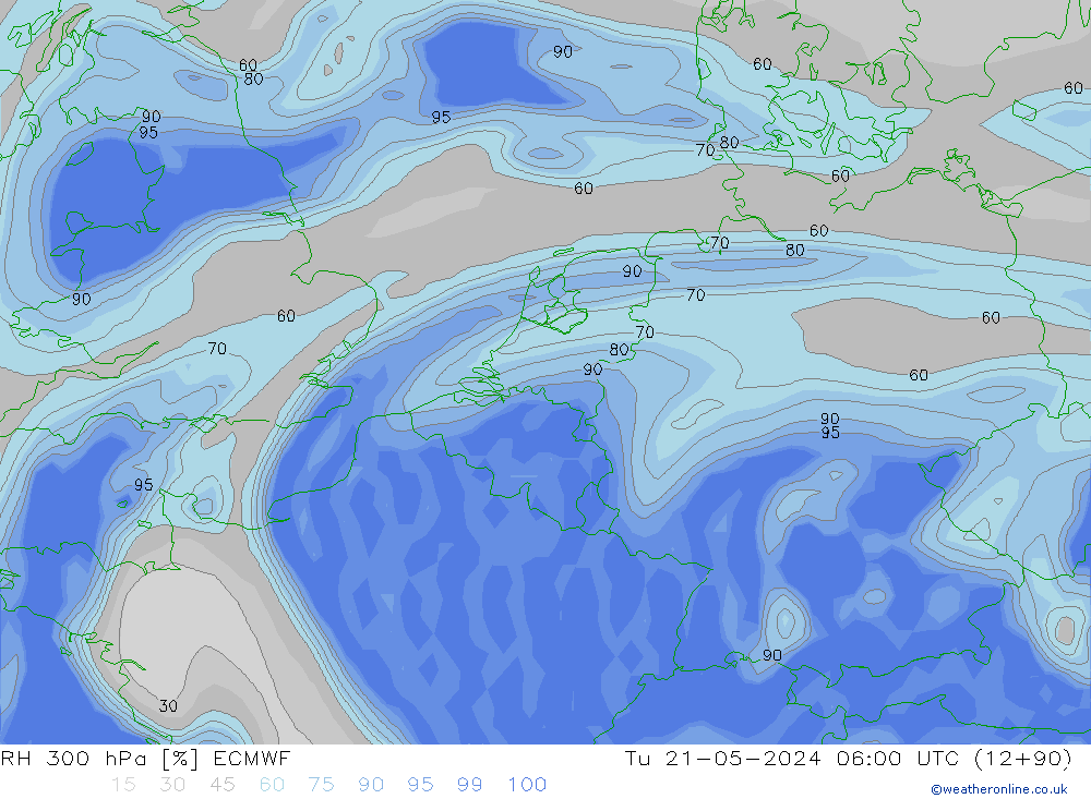 300 hPa Nispi Nem ECMWF Sa 21.05.2024 06 UTC