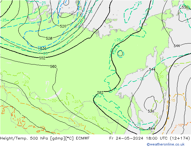 Z500/Rain (+SLP)/Z850 ECMWF ��� 24.05.2024 18 UTC