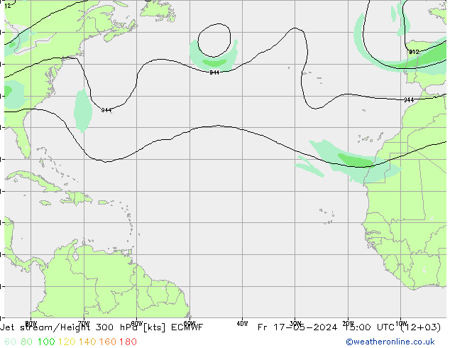 джет ECMWF пт 17.05.2024 15 UTC