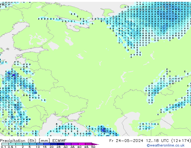 Z500/Regen(+SLP)/Z850 ECMWF vr 24.05.2024 18 UTC