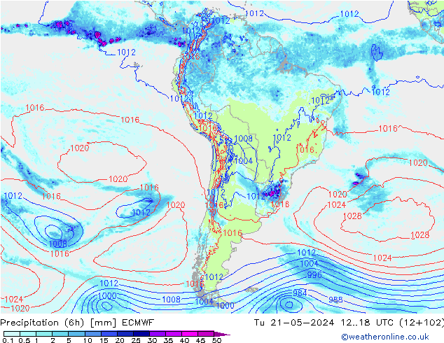 Z500/Rain (+SLP)/Z850 ECMWF mar 21.05.2024 18 UTC