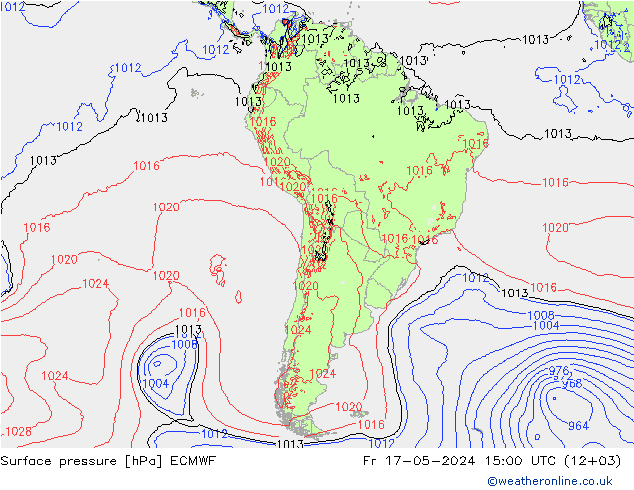地面气压 ECMWF 星期五 17.05.2024 15 UTC