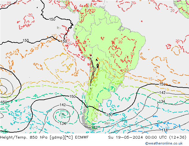 Z500/Rain (+SLP)/Z850 ECMWF  19.05.2024 00 UTC
