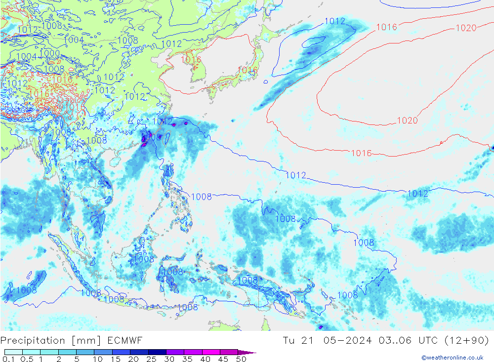 Precipitación ECMWF mar 21.05.2024 06 UTC