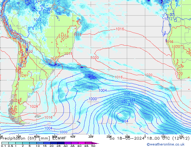 Z500/Rain (+SLP)/Z850 ECMWF Sa 18.05.2024 00 UTC