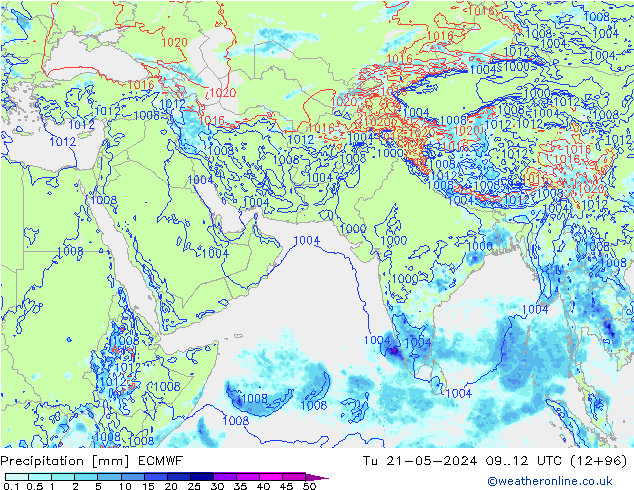 Yağış ECMWF Sa 21.05.2024 12 UTC