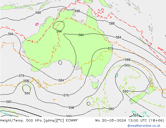 Z500/Rain (+SLP)/Z850 ECMWF Seg 20.05.2024 12 UTC