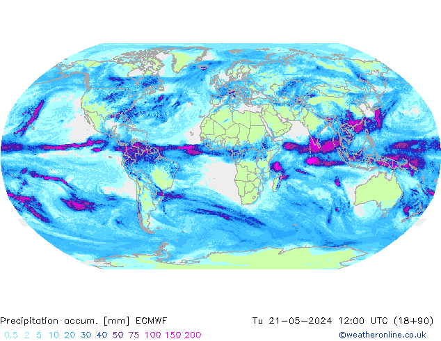 Nied. akkumuliert ECMWF Di 21.05.2024 12 UTC