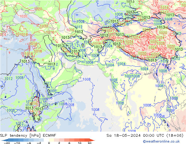 变压 ECMWF 星期六 18.05.2024 00 UTC