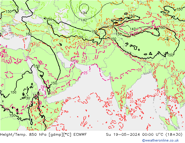 Z500/Rain (+SLP)/Z850 ECMWF Ne 19.05.2024 00 UTC