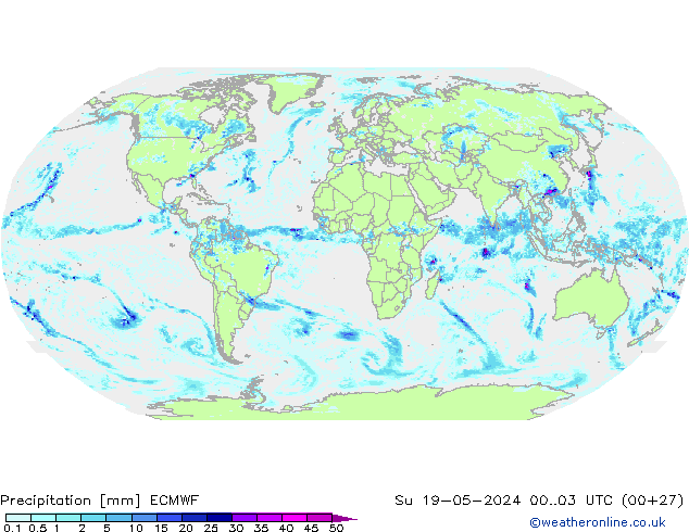 Yağış ECMWF Paz 19.05.2024 03 UTC