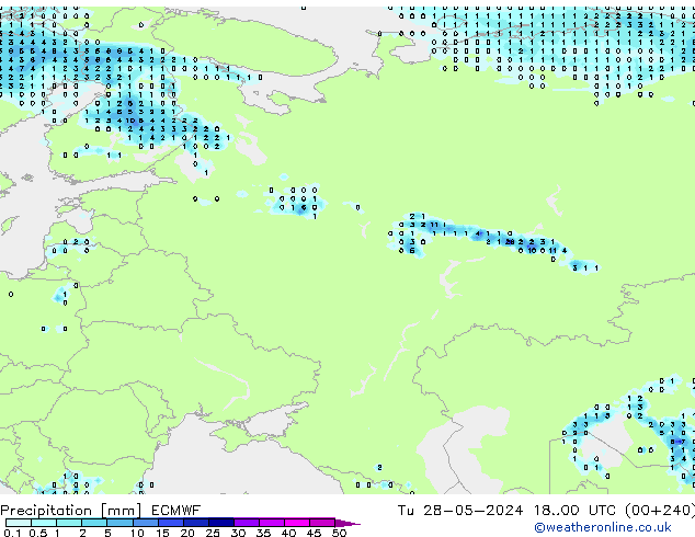 Yağış ECMWF Sa 28.05.2024 00 UTC