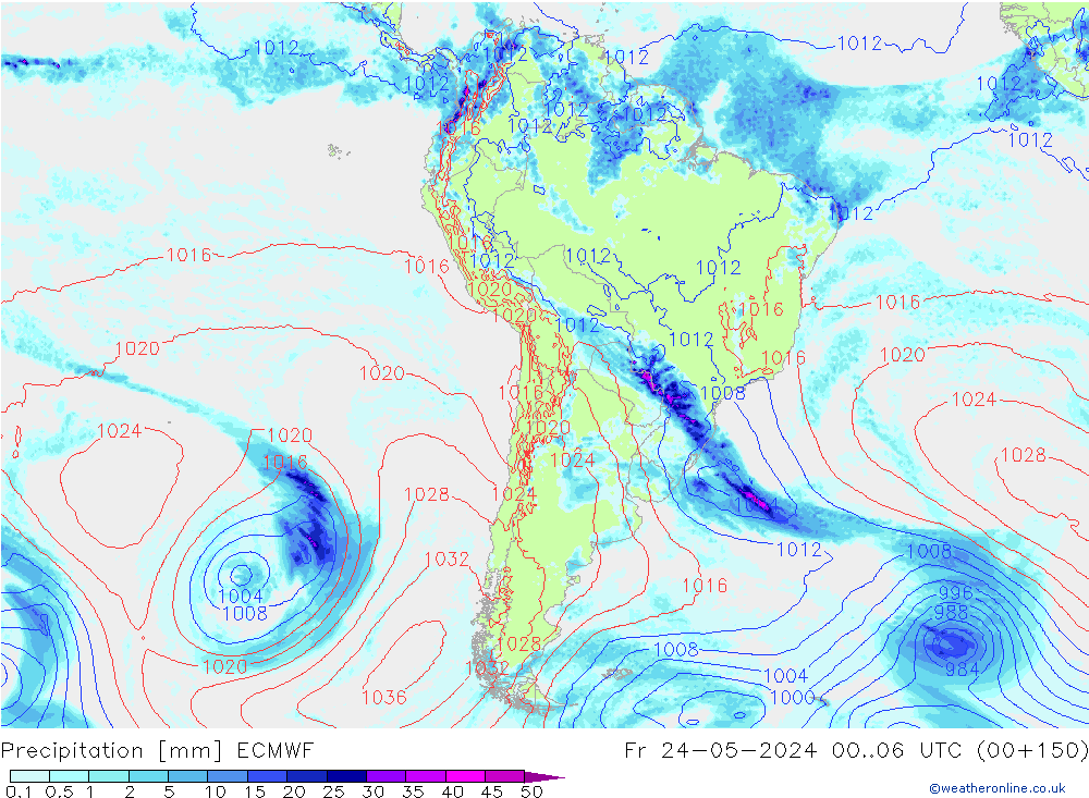 Yağış ECMWF Cu 24.05.2024 06 UTC