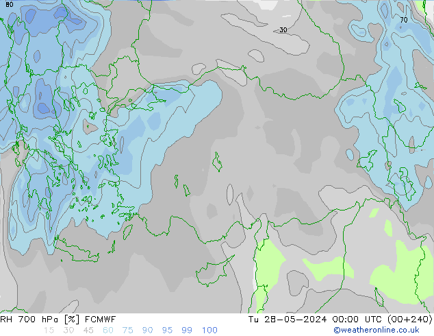 RV 700 hPa ECMWF di 28.05.2024 00 UTC