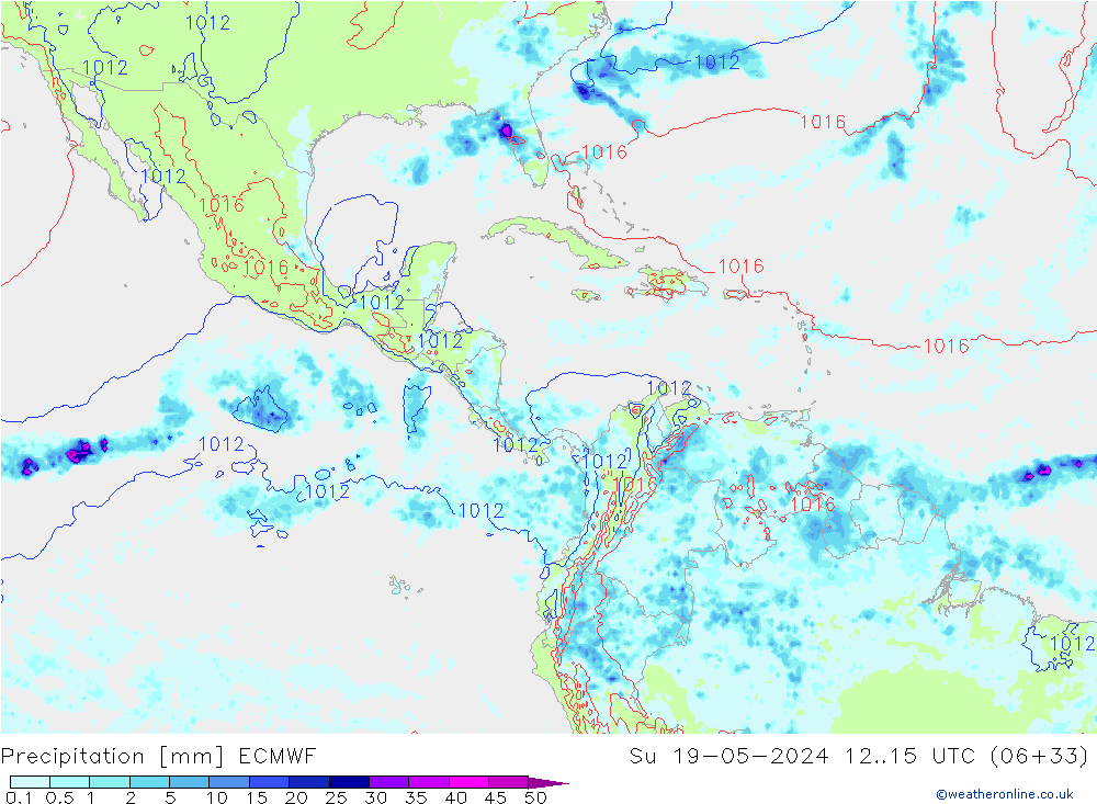 precipitação ECMWF Dom 19.05.2024 15 UTC