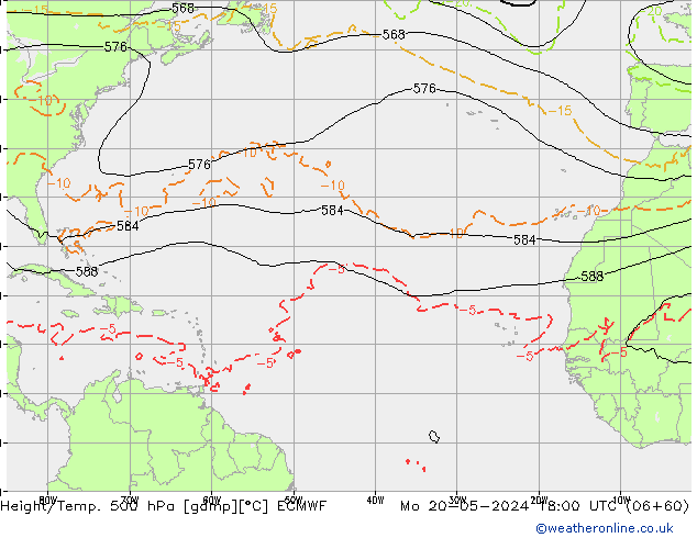 Z500/Regen(+SLP)/Z850 ECMWF ma 20.05.2024 18 UTC