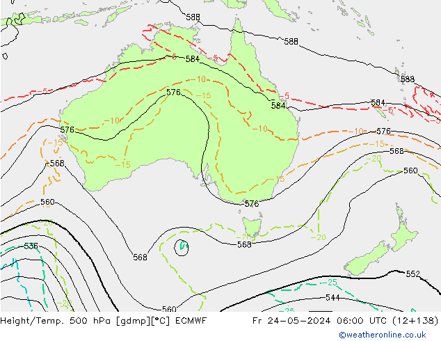 Z500/Rain (+SLP)/Z850 ECMWF ven 24.05.2024 06 UTC